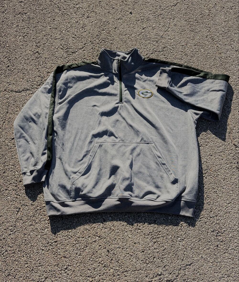 Green Bay Packers Quarter-Zip Fleece Sweatshirt Brand Fanatics